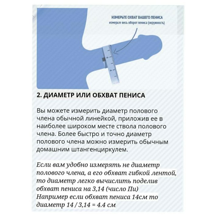 Правильное измерение члена
