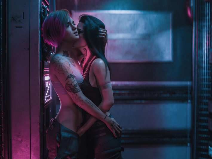 2077 cyberpunk лизби
