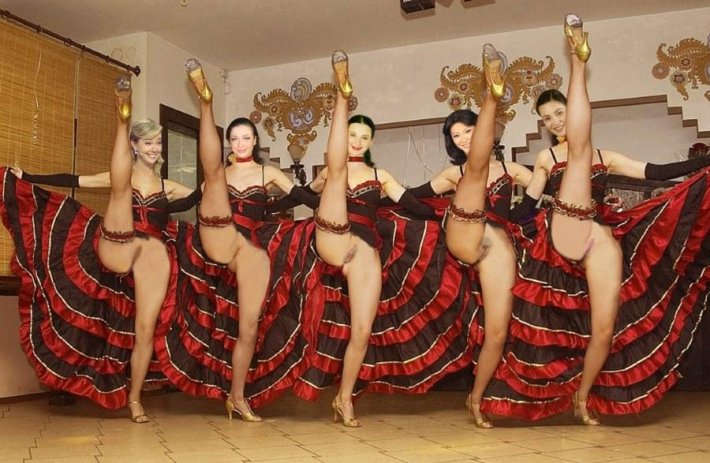 Классический канкан без трусов