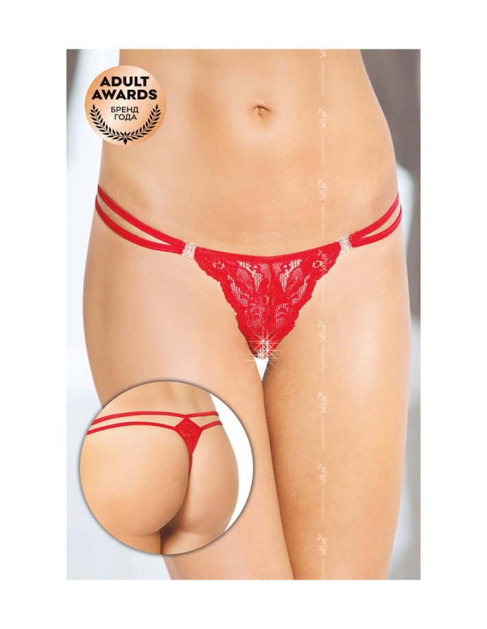 Стринги softline красный - s/m