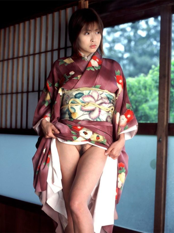 Японка в кимоно