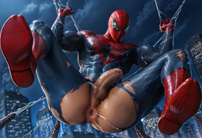 Порно spider man