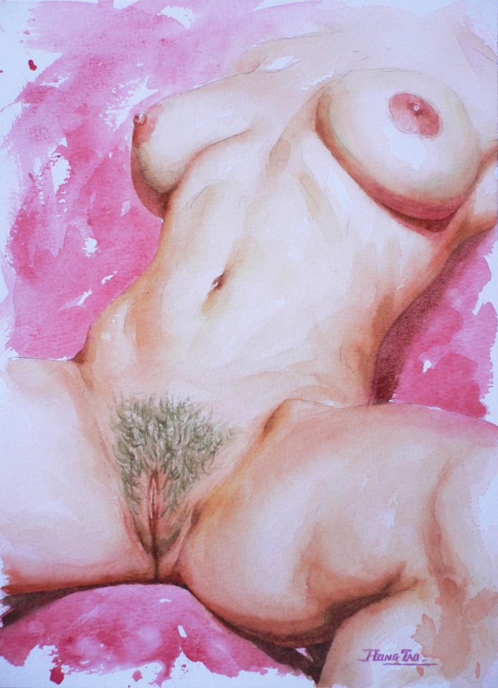Эротические рисунки акварелью