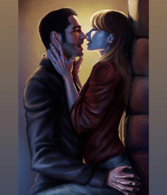 Люцифер и Хлоя арт