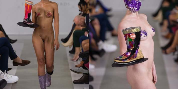 Голая мода Чарли Ле Минду