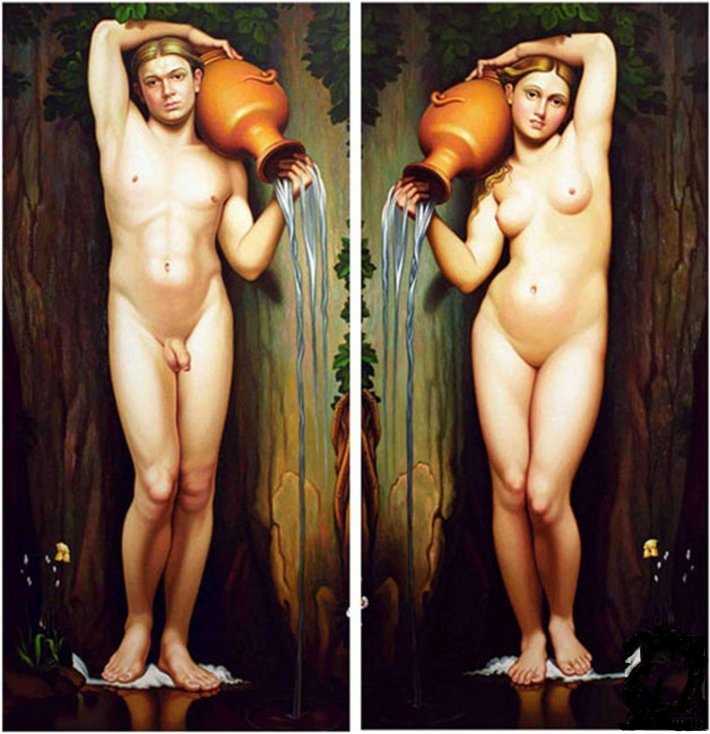 Адам и ева голые