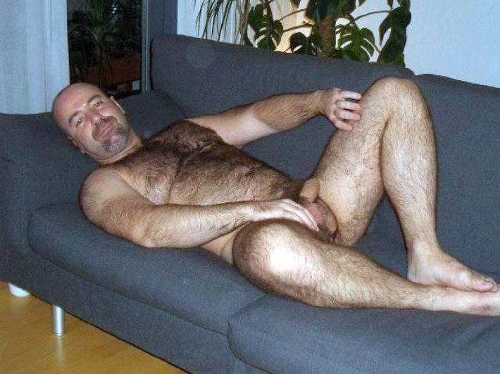 Naked hairy man pervert