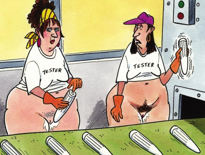 Карикатура журнал хастлер хуй в башке