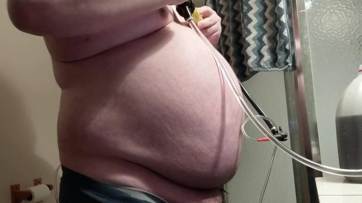 Belly inflation male