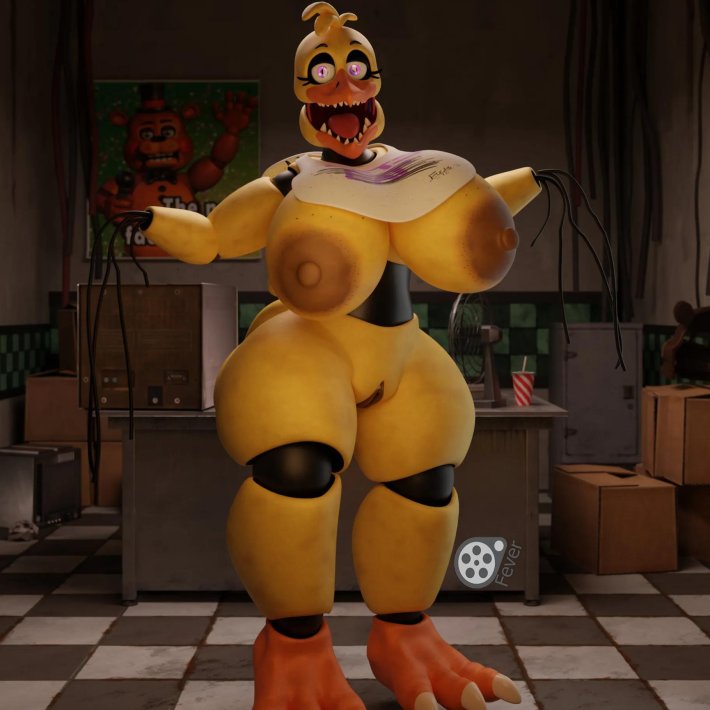 Withered chica × Withered Bonnie sex
