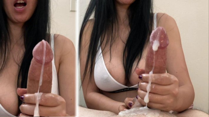 Handjob cumshots and ruined orgasms - Cumpilation 2 - ASIANGOODGIRL