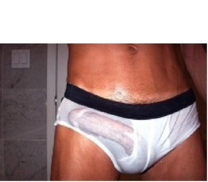 Член в прозрачных трусах