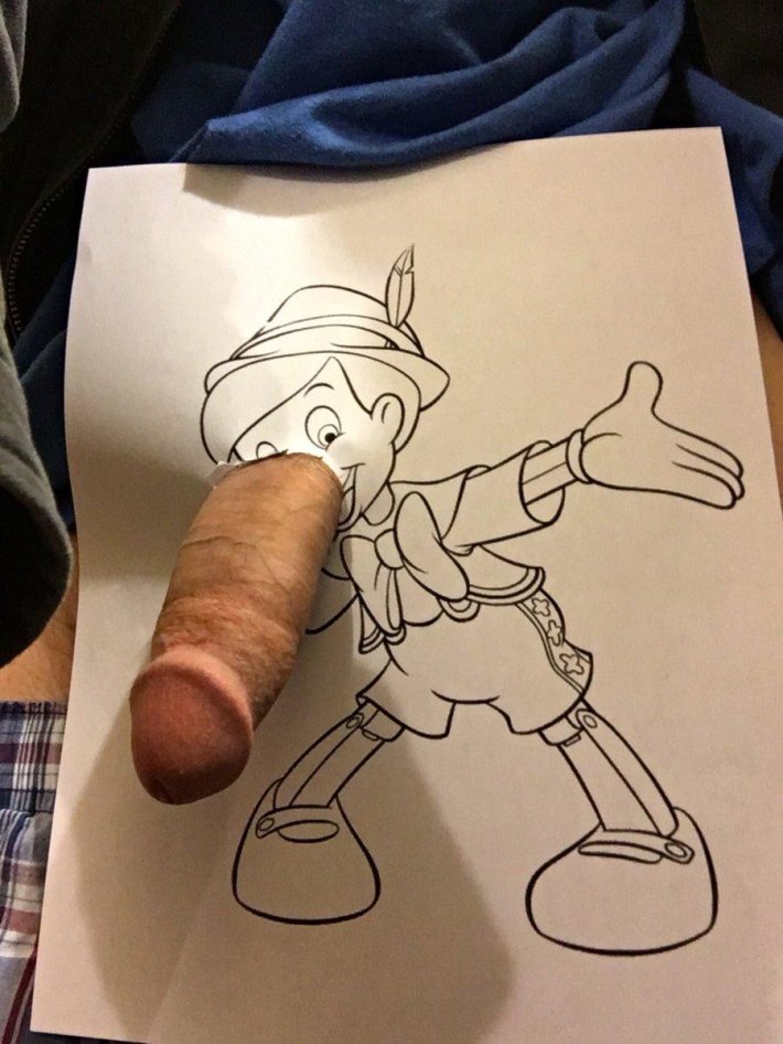 Пиноккио на члене