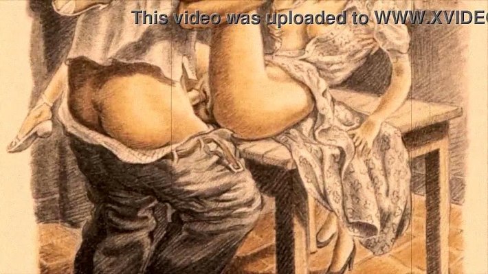 Порно рисунки ретро