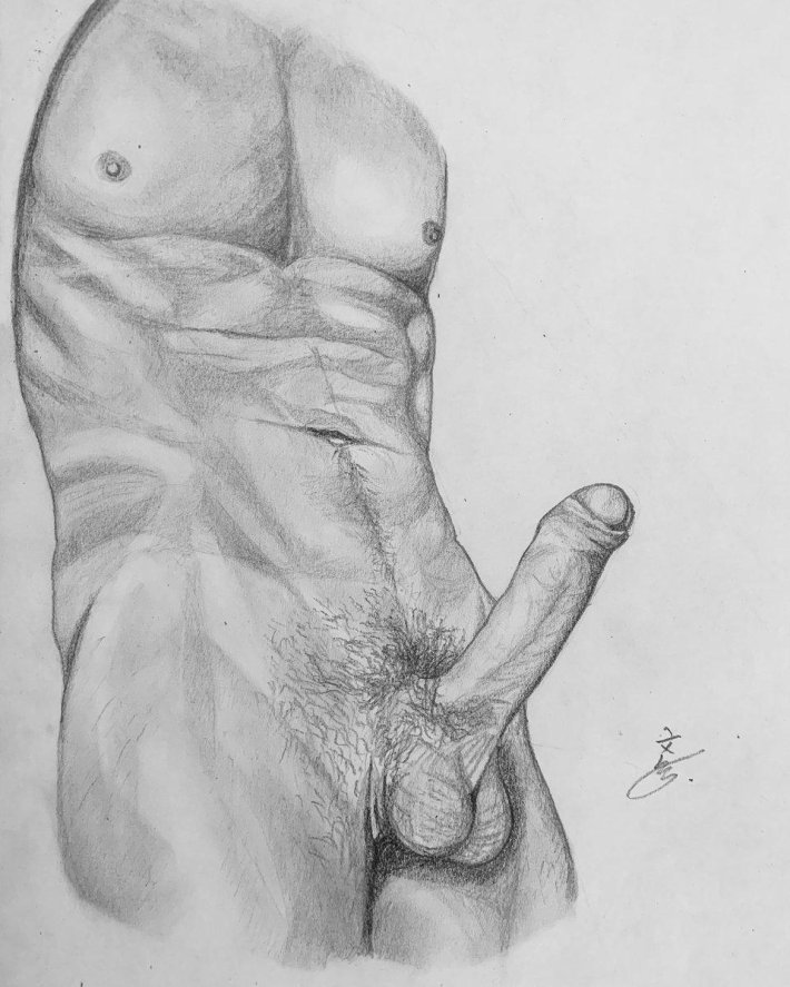 Рисунки голых парней