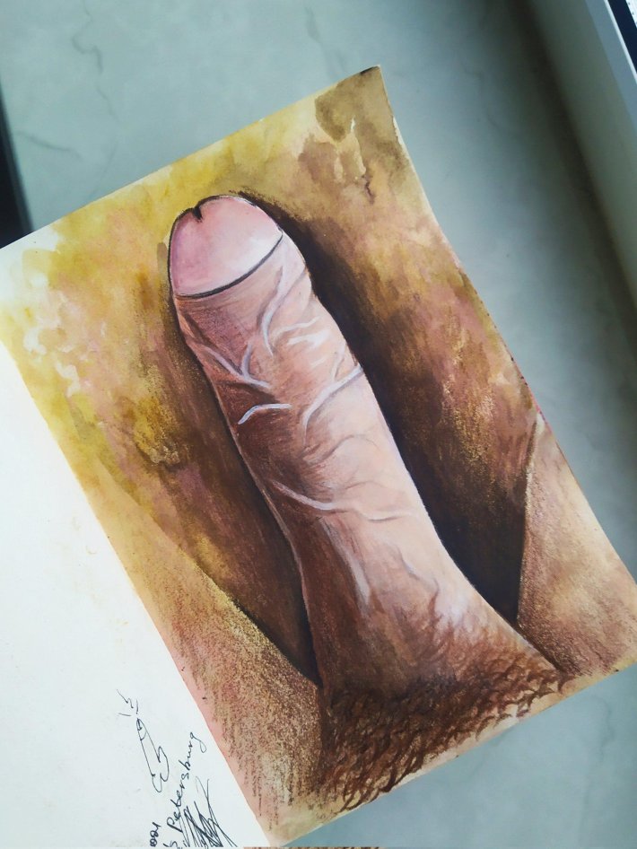 Нарисованный член