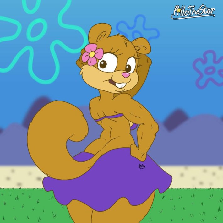 Губка боб сэнди чикс