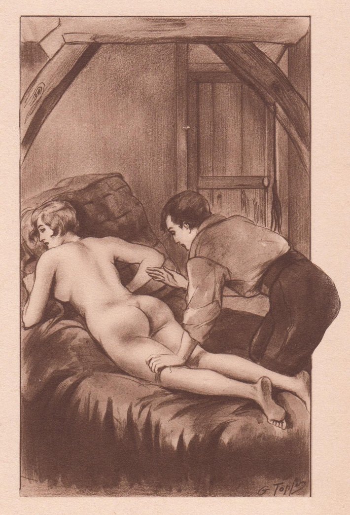 Порно рисунки ретро