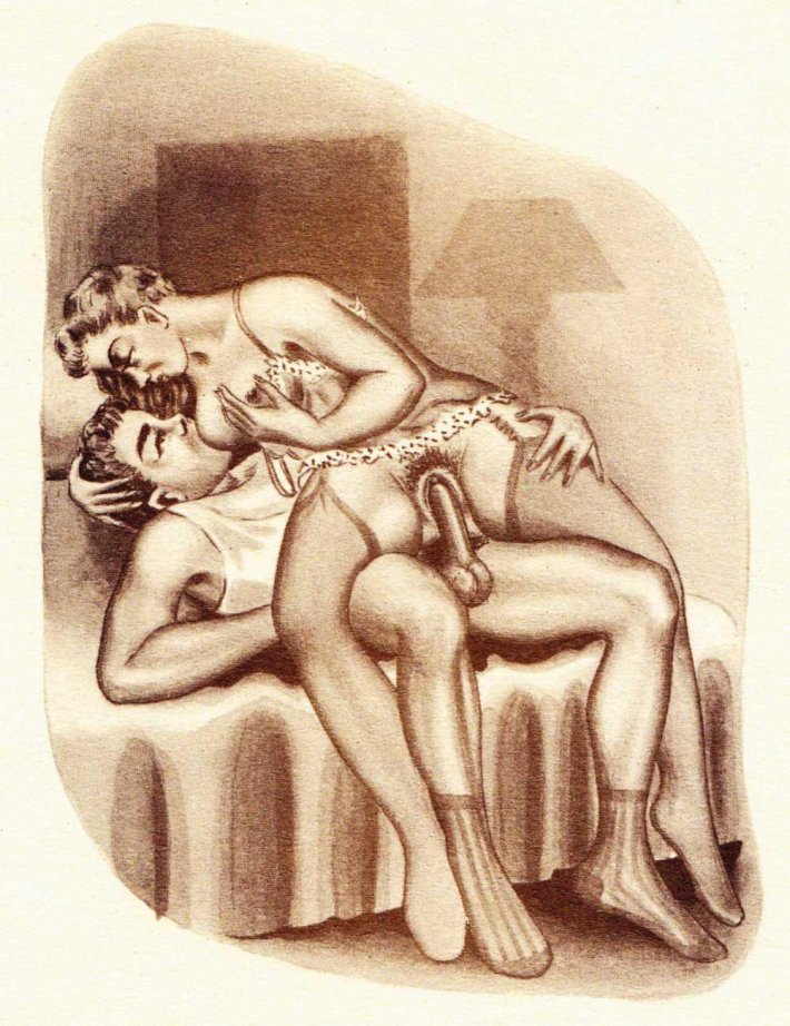 Ретро целование вагины