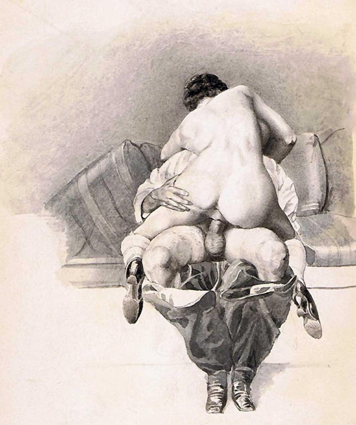 Старинные эротические рисунки