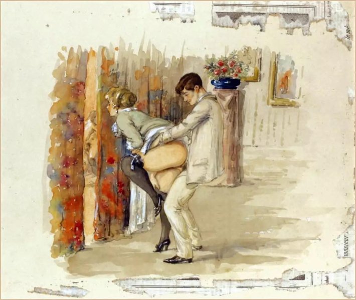 Эротические акварели Михая Зичи