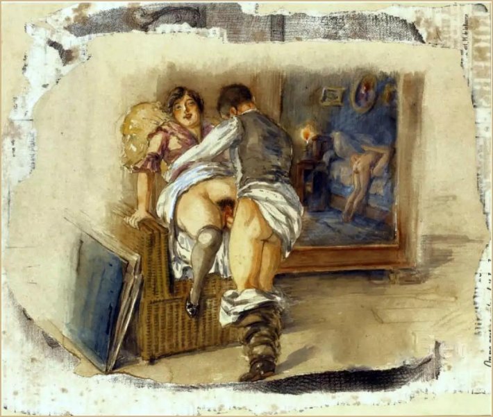 Эротическая живопись Михай Зичи