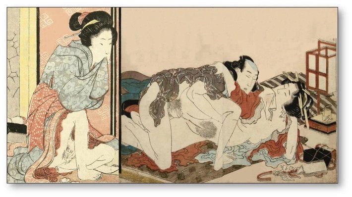 Японская эротическая гравюра сюнга