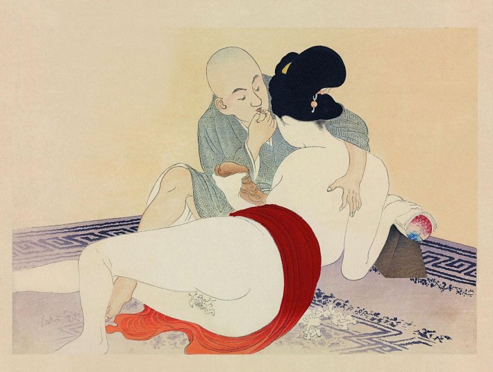 Японская эротическая гравюра сюнга