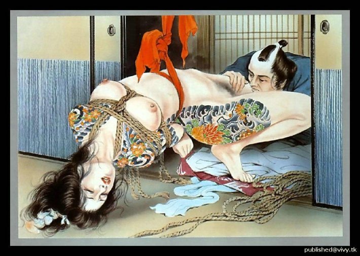 Японский художник Одзума Канаме шибари