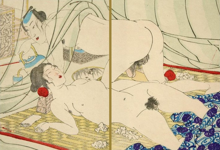 Нетрадиционные эротические Гравюры сюнга