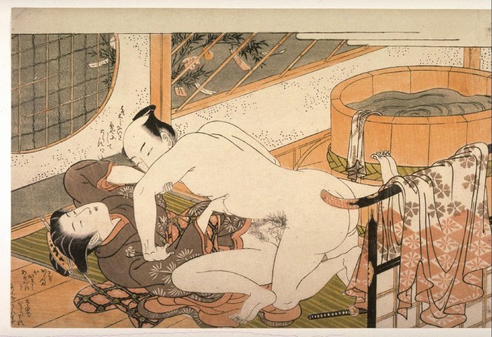 Японские порнографические Гравюры