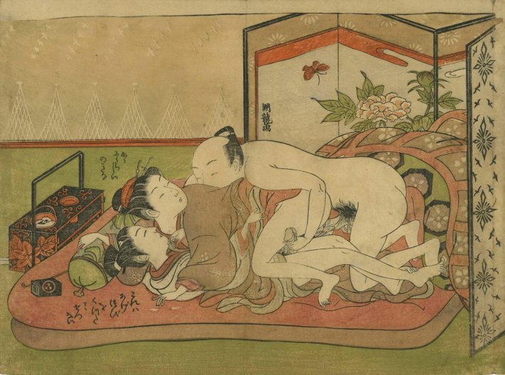 Японские эротические Гравюры шунга