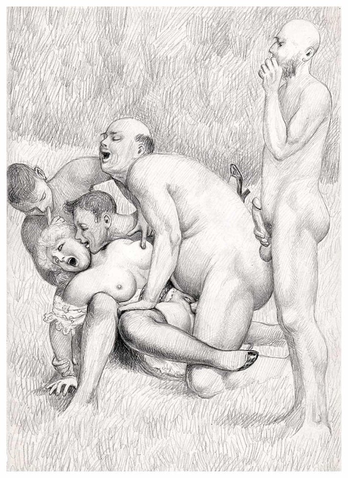 Порнорисунки с маленькими детками