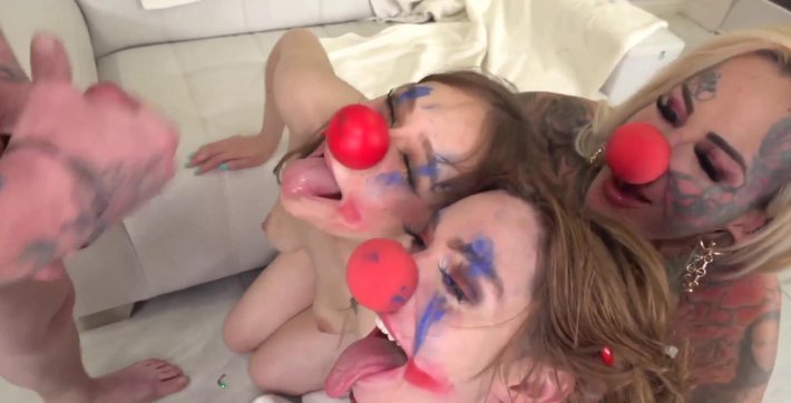 Клоунесса макияж