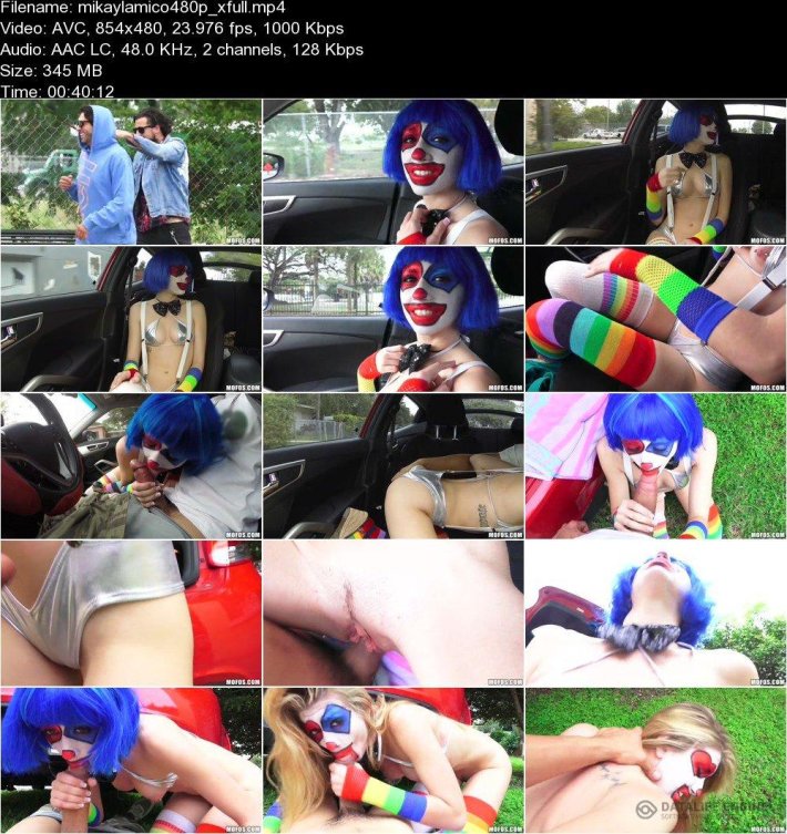 Девушка клоун порно