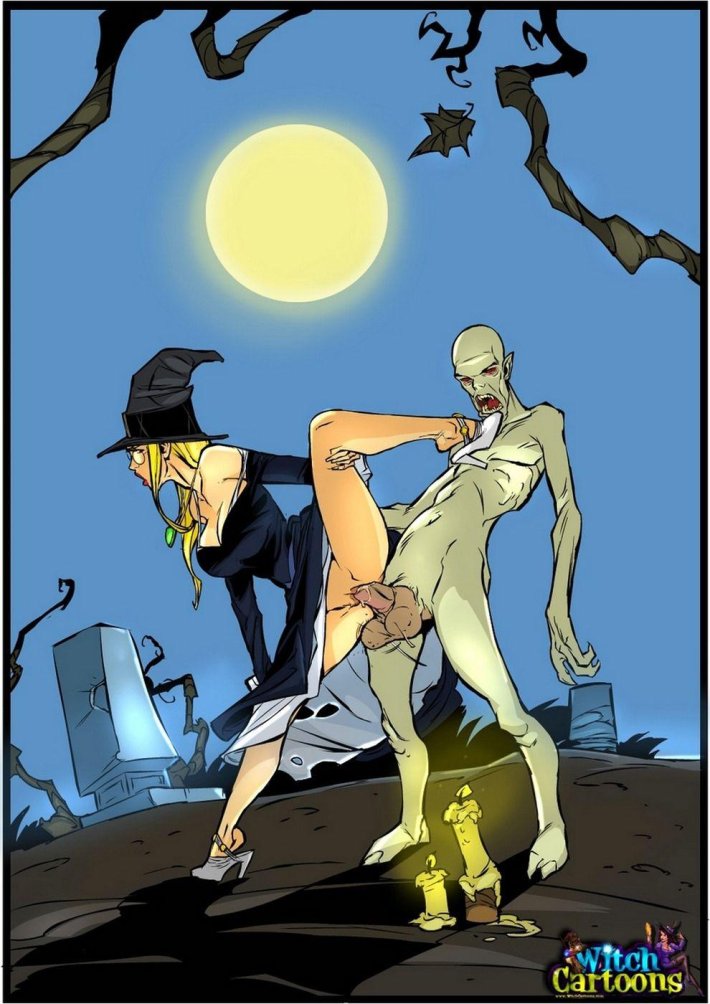 Эротический комикс ведьма Witch