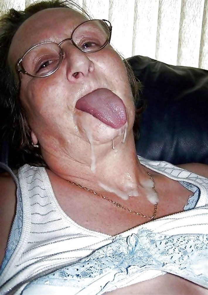 Кончают на лица бабулек