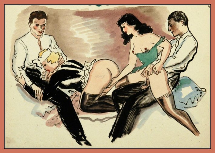 Эротические рисунки ретро