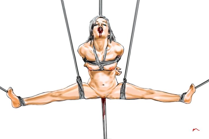 Бдсм комиксы сажание на Кол хентай