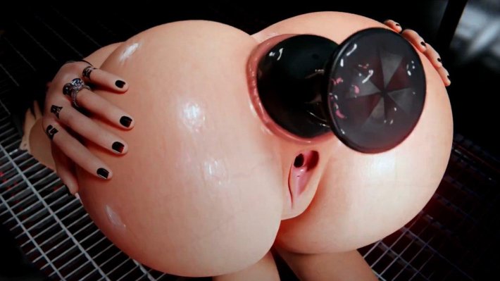 Силиконовая большая задница 3д