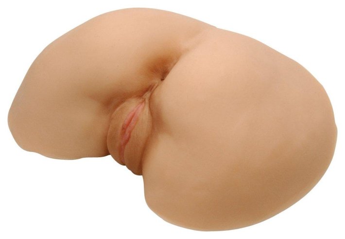 Вагина и анус с вибрацией CYBERSKIN Vibrating perfect ass Light