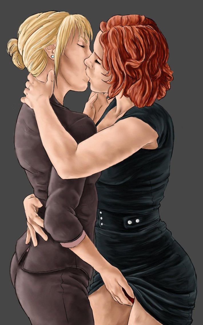 Марвел Пеппер Поттс и чёрная вдова18+