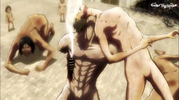 Xxx атака титанов Эрен Титан