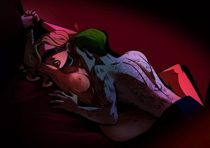 Харли Квинн и Джокер хентай арт