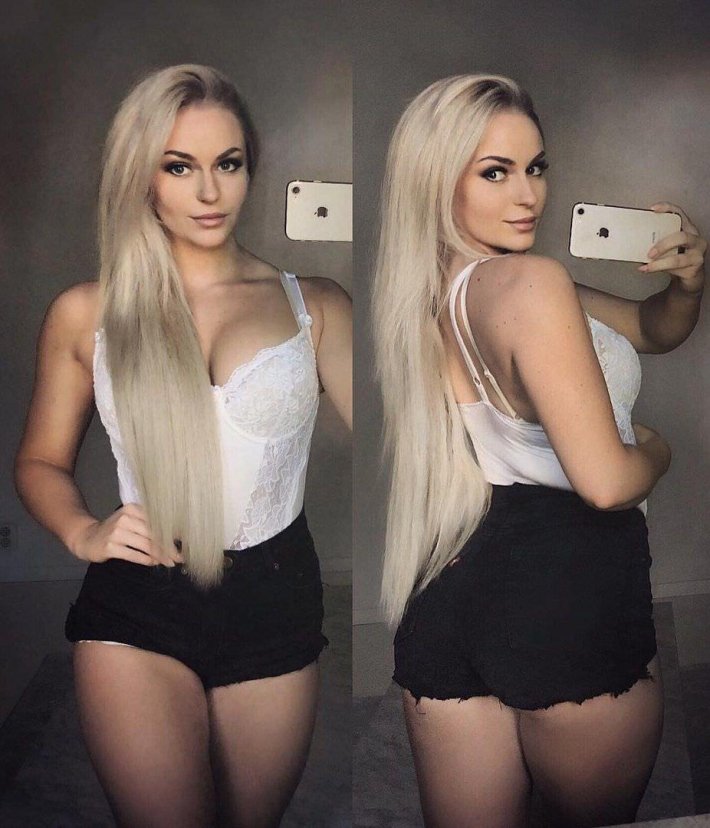 Анна Нистром в белье