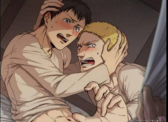 Райнер и Бертольд хентай