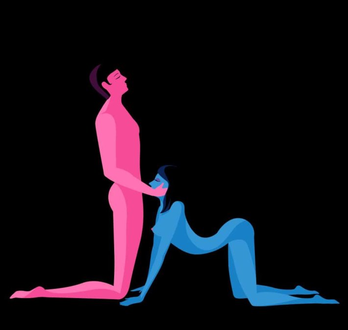 Поза наездницы камасутра