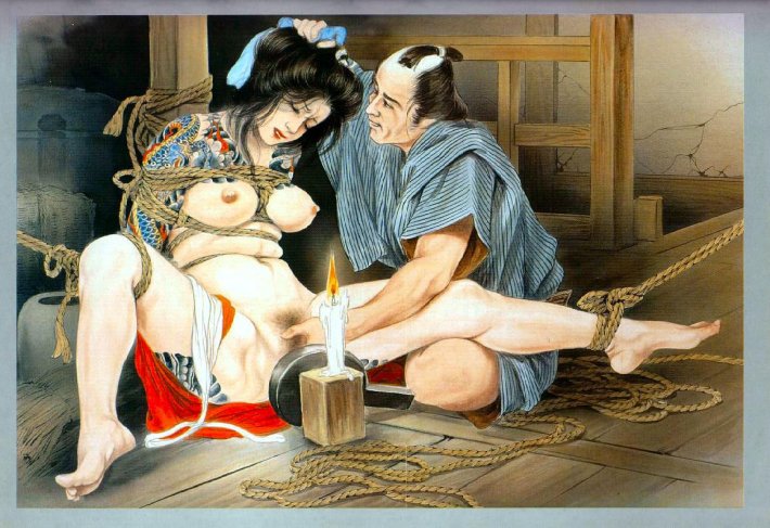 Ozuma Kaname 2 женщины шибари